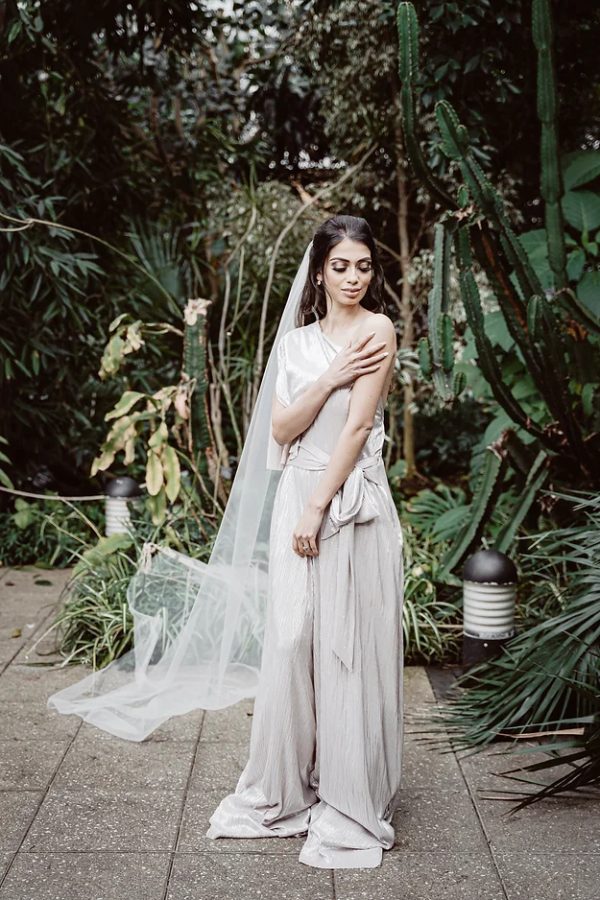 BELLE | ILLUSION TULLE PLAIN VEIL - Image 5