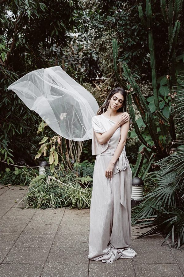 BELLE | ILLUSION TULLE PLAIN VEIL - Image 4