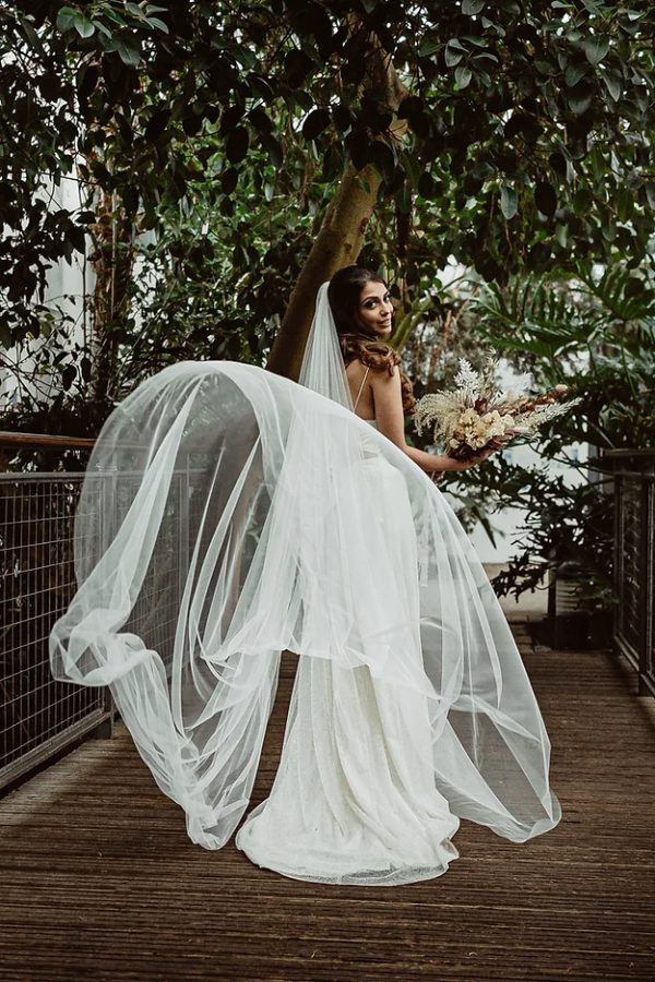 BELLE | SOFT TULLE PLAIN VEIL - Image 2