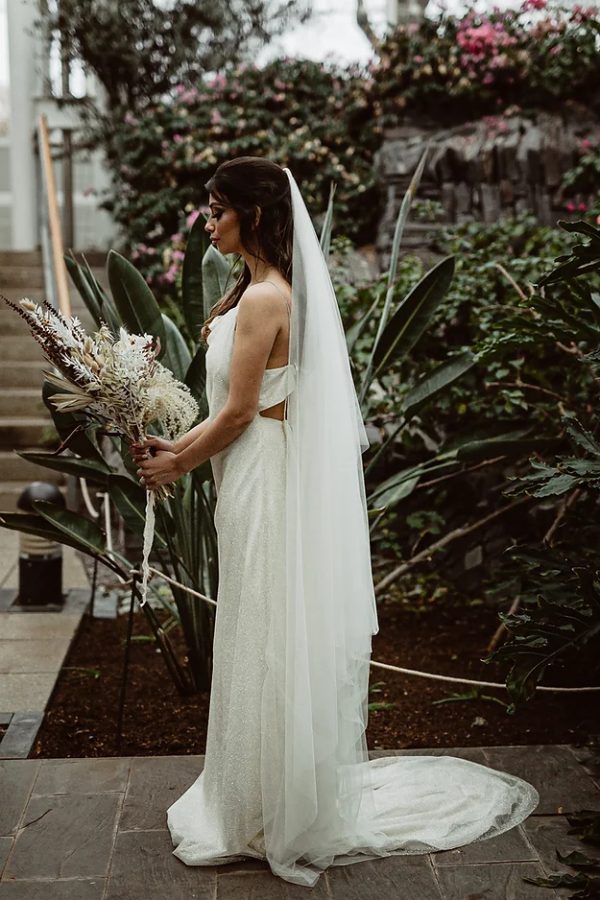 BELLE | SOFT TULLE PLAIN VEIL - Image 5