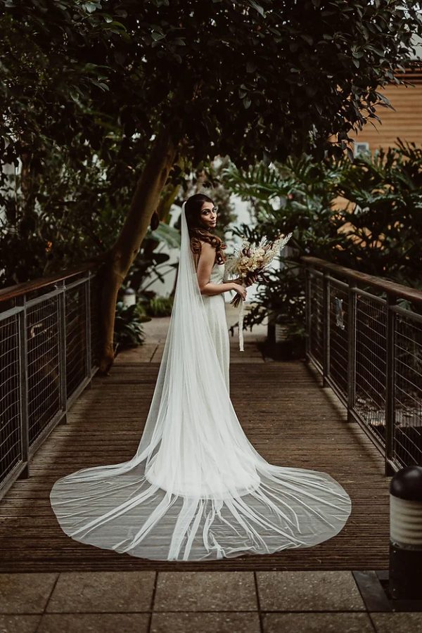 BELLE | SOFT TULLE PLAIN VEIL - Image 3