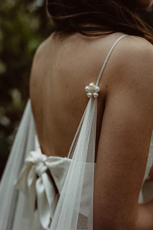 COLETTE | SOFT TULLE DRAPED CAPE - Image 3