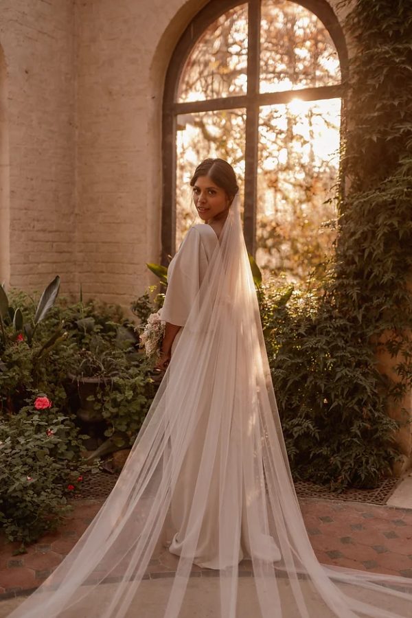 EMILIA | EMBROIDERED CATHEDRAL VEIL - Image 2