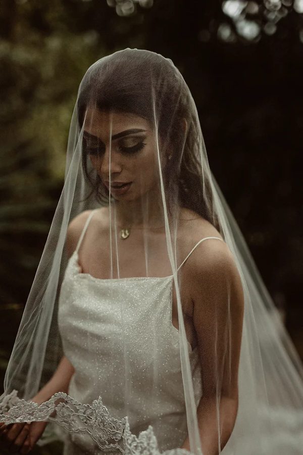JORDANA | LACE WAVE VEIL - Image 2