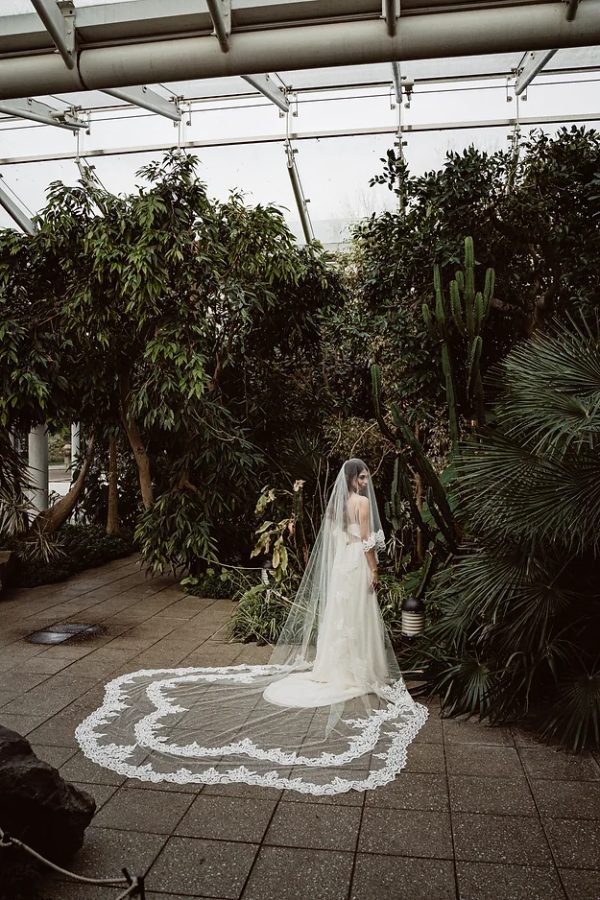 JORDANA | LACE WAVE VEIL - Image 6