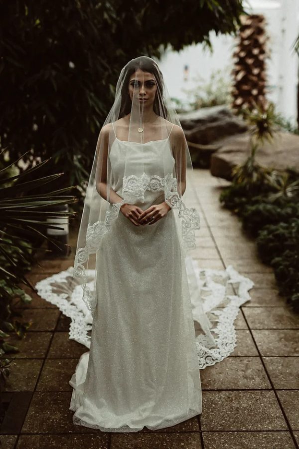 JORDANA | LACE WAVE VEIL - Image 5