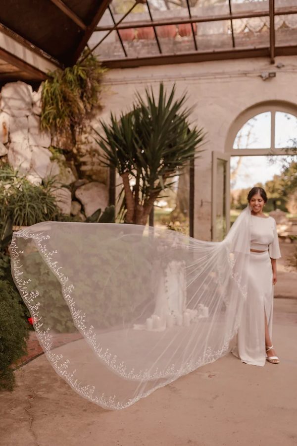 JULIETTA | EMBROIDERED FLOWER VEIL - Image 4