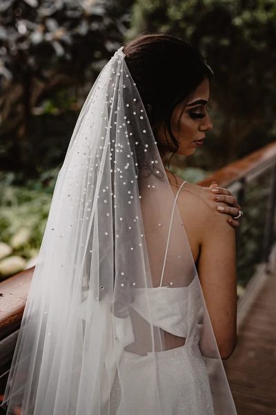 KATRINA | PEARL & CRYSTAL VEIL
