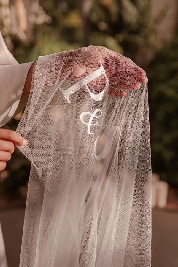 LILIANA | MONOGRAMMED VEIL - Image 3