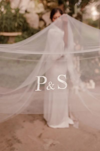 LILIANA | MONOGRAMMED VEIL