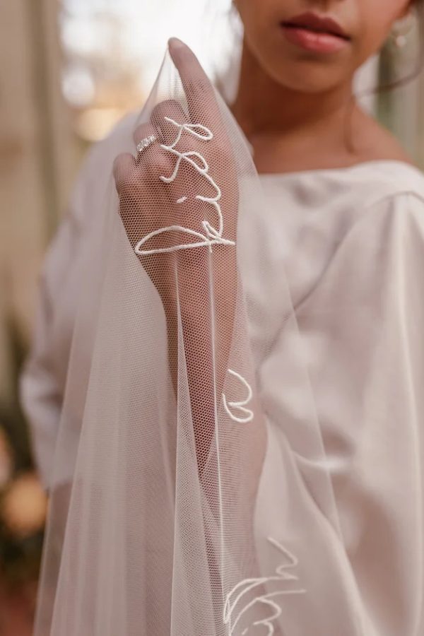 LYRA | EMBROIDERED LYRIC VEIL - Image 2