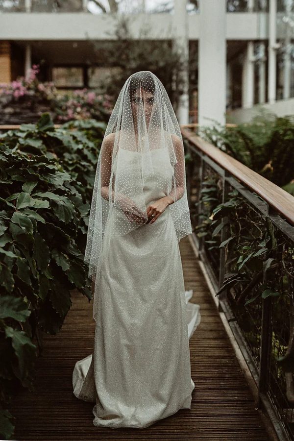 ODETTE | POLKA DOT TWO TIER VEIL - Image 4