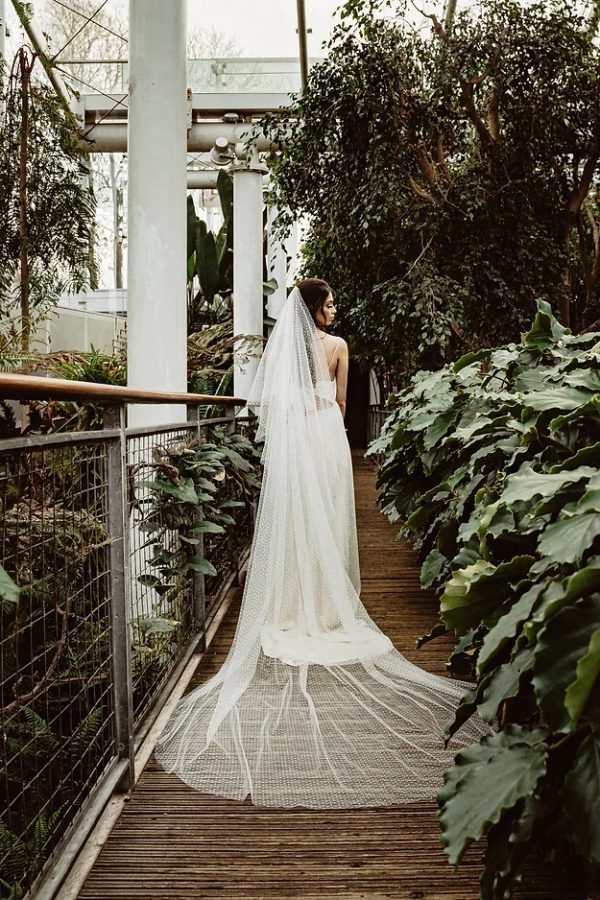 ODETTE | POLKA DOT TWO TIER VEIL - Image 2