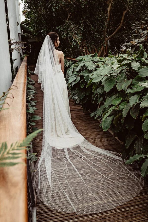 ODETTE | POLKA DOT TWO TIER VEIL - Image 5