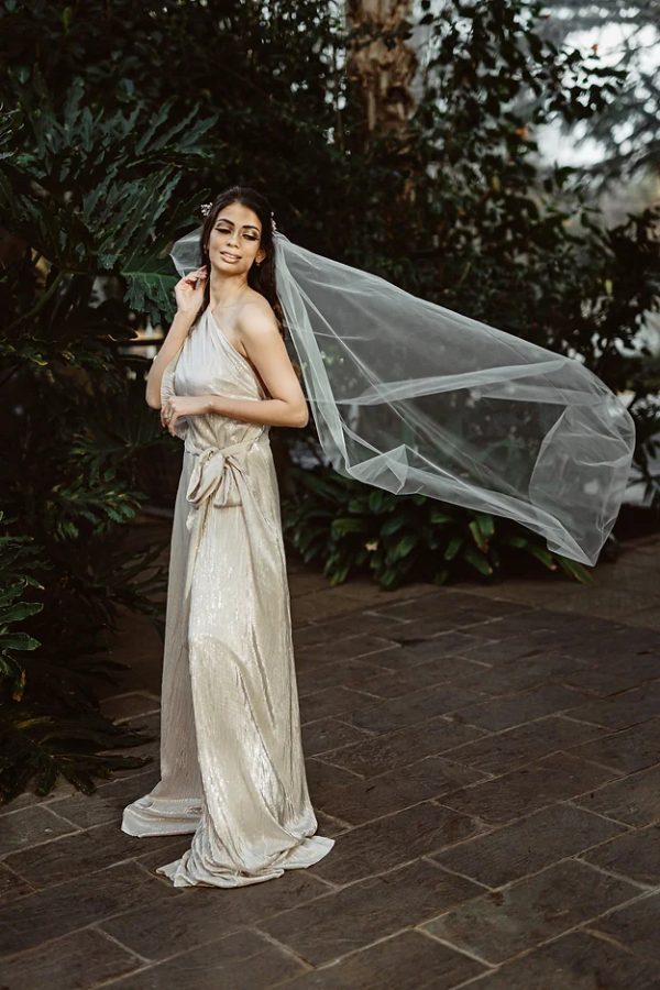 PAULINA | PEARL COMB DROP VEIL - Image 3