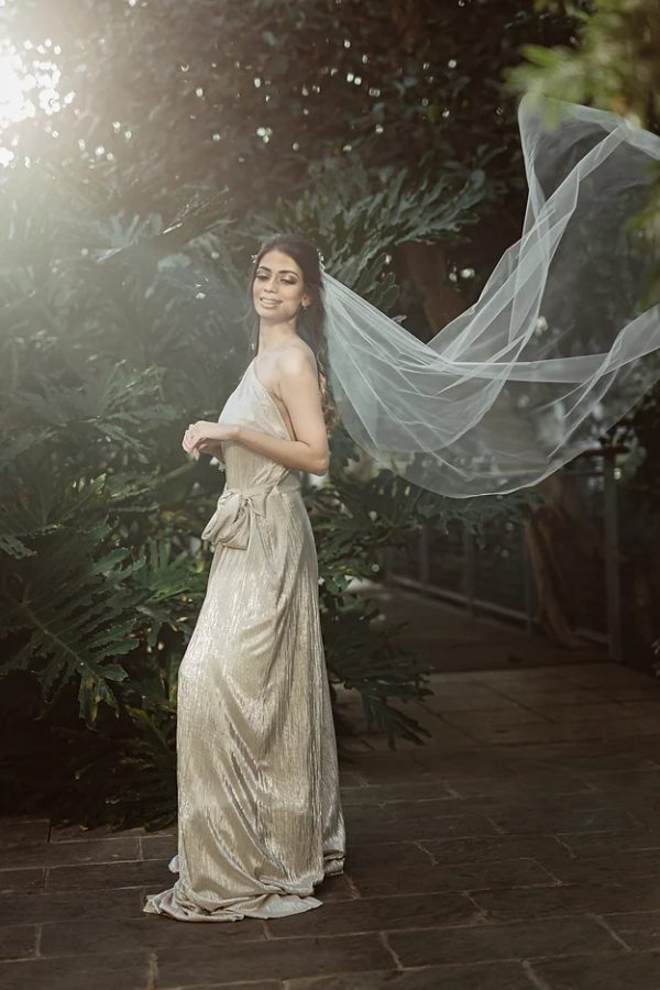 PAULINA | PEARL COMB DROP VEIL - Image 5