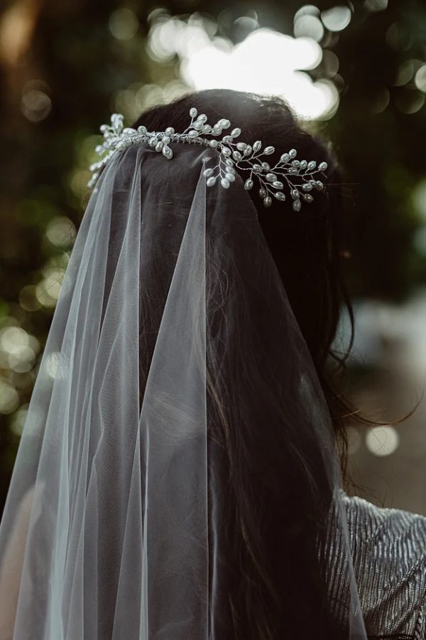 PAULINA | PEARL COMB DROP VEIL - Image 4