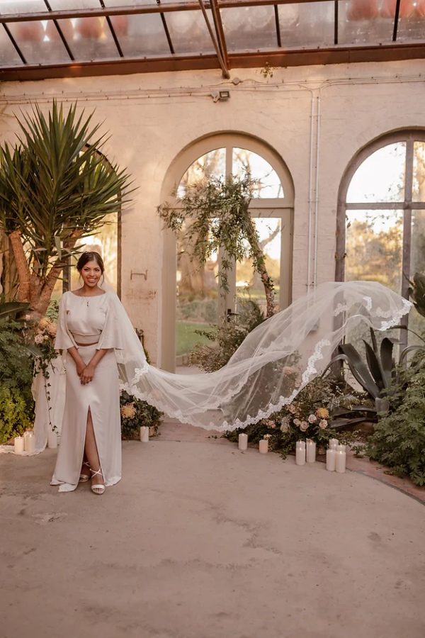 TILLY | LACE EDGE VEIL - Image 4