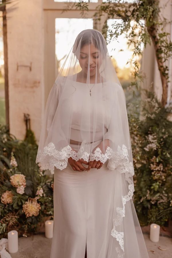 TILLY | LACE EDGE VEIL - Image 5